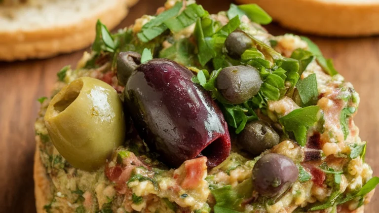 Galletti with Garlic Herb Olive Caper Anchovy Dip - Featured