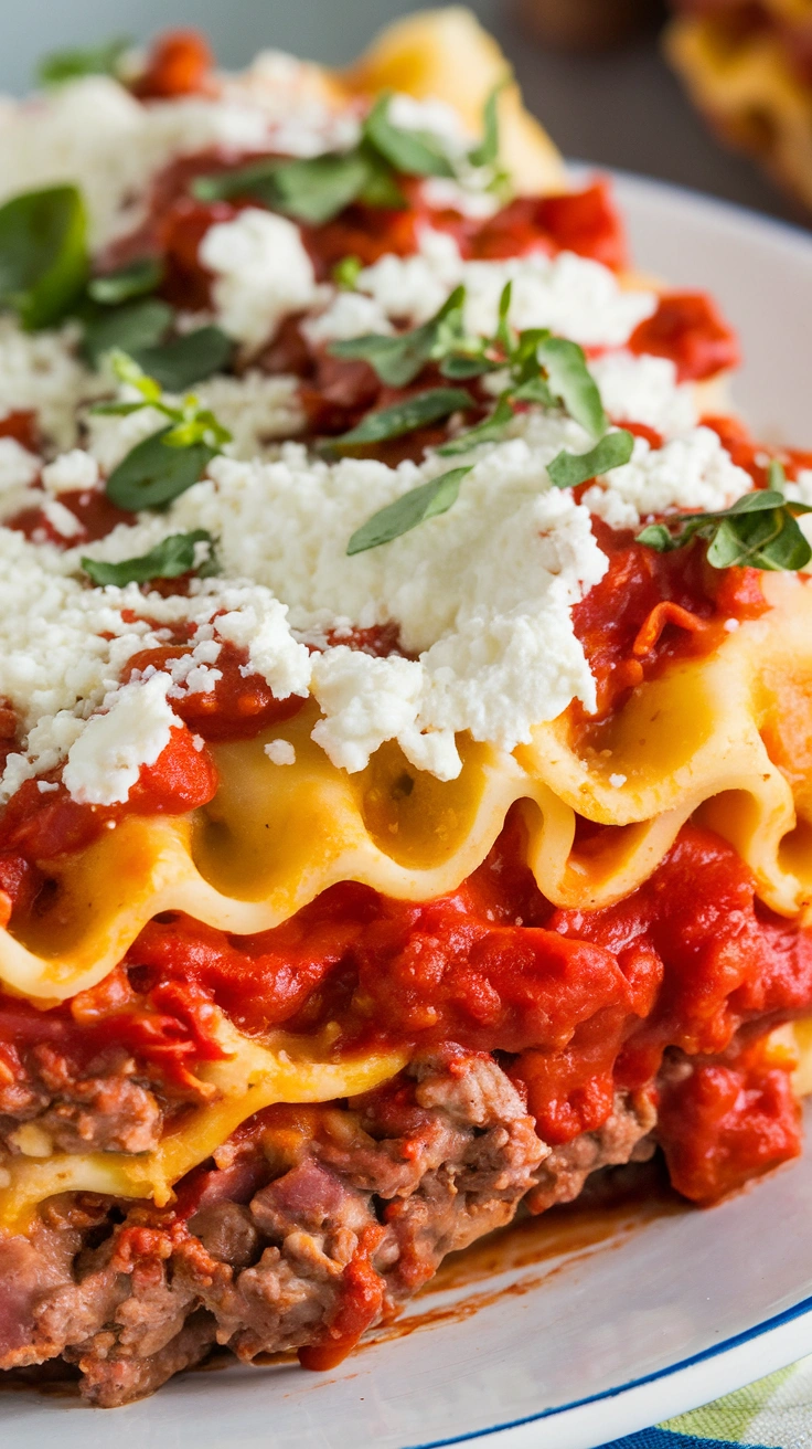 Creamy Homemade Lasagna Hamburger Helper