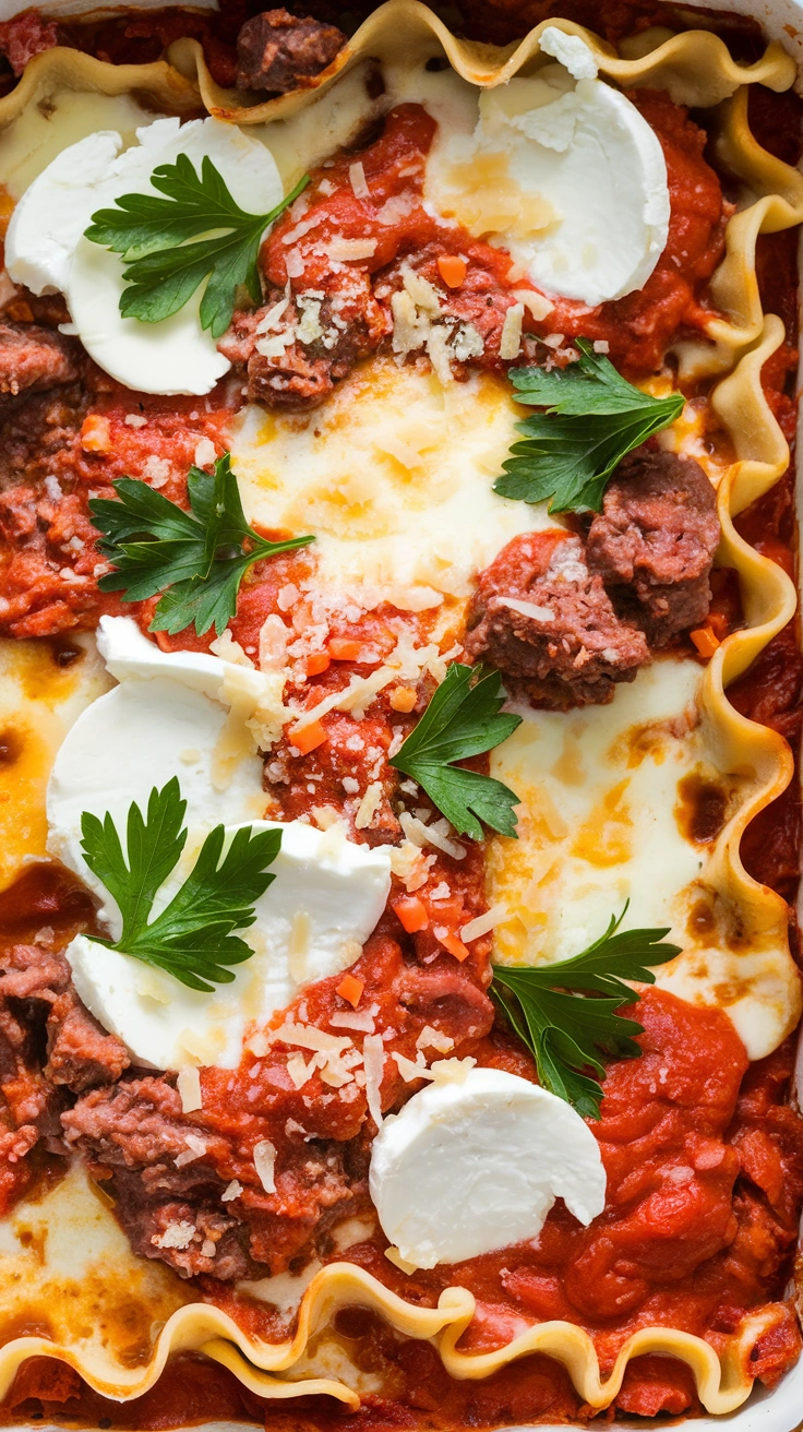 Instant Pot Lasagna with Cottage Cheese