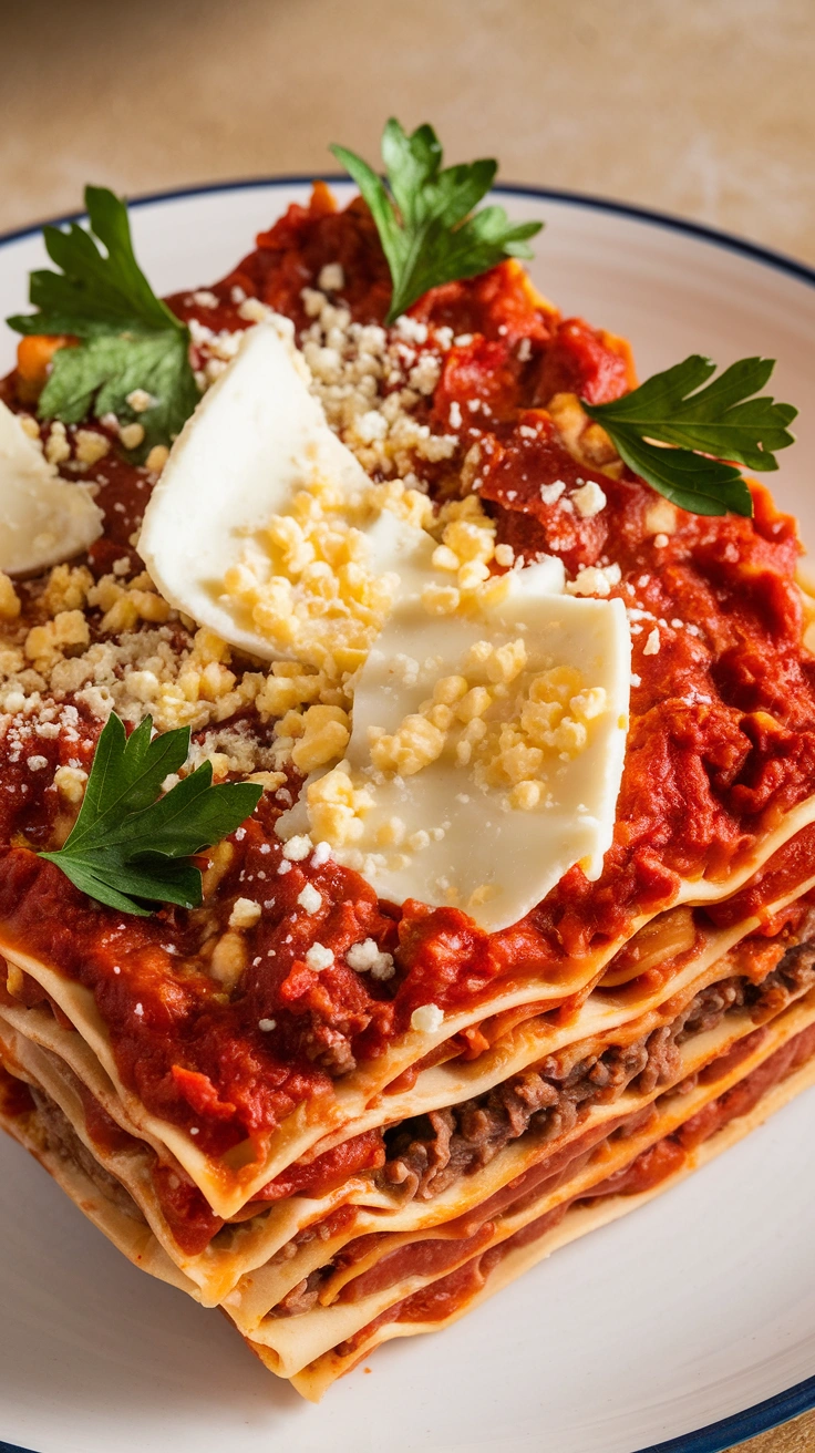 Classic Lasagna with Cottage Cheese
