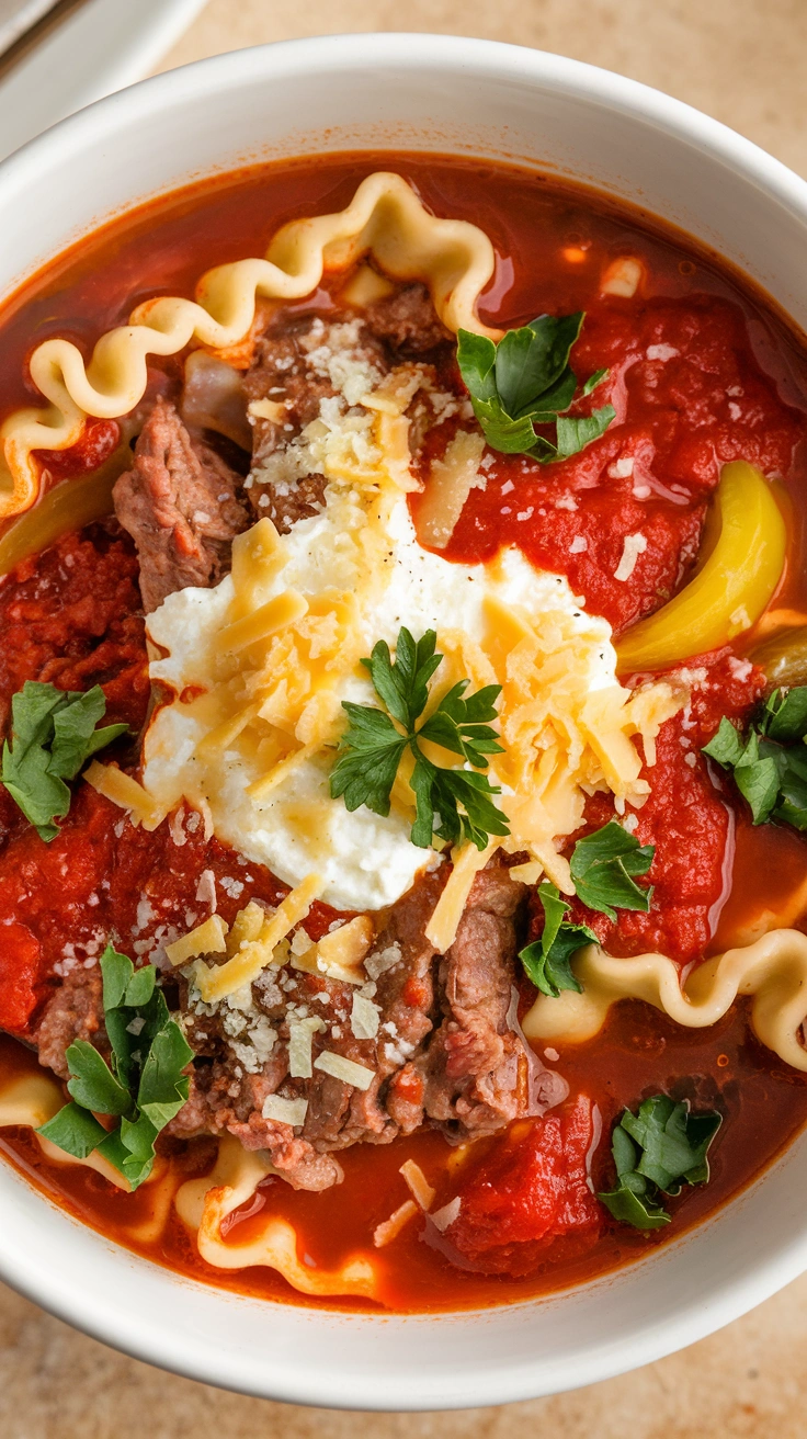Instant Pot Lasagna Soup