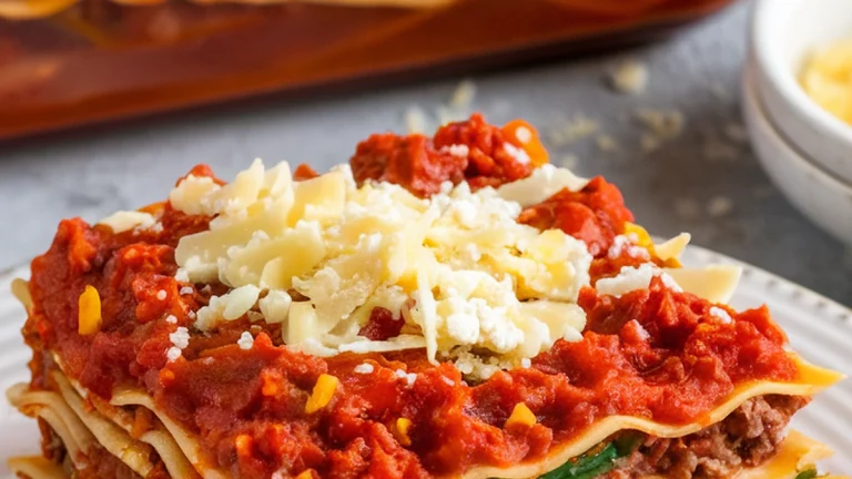Meat Lasagna Recipe - Featured