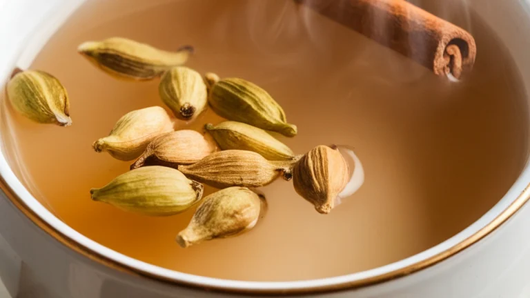 Milk Tea with Cardamom Cinnamon and Ginger - Featured