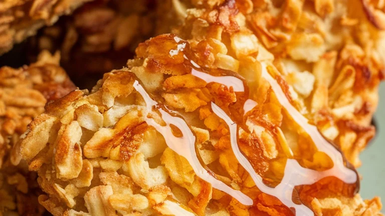 Oat Coconut Biscuits with Golden Syrup - Featured