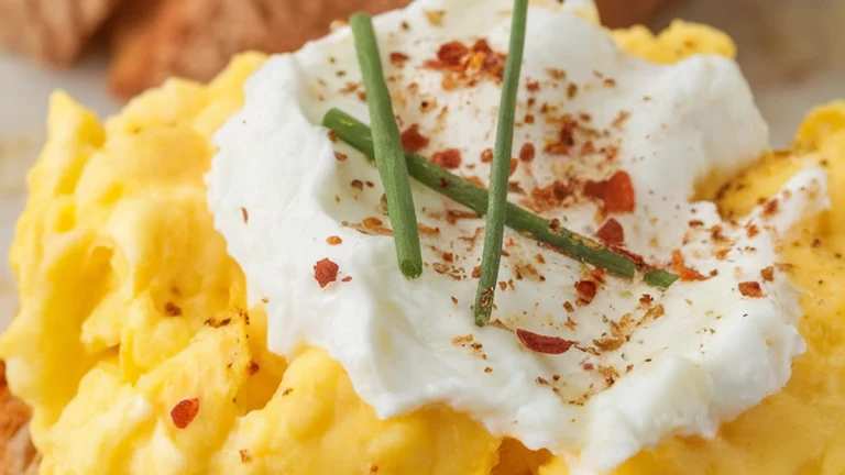 Ricotta Scrambled Eggs - Featured