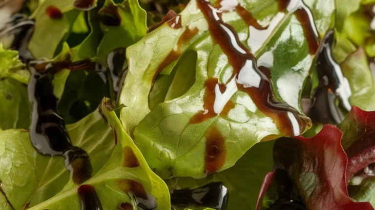 Salad Greens with Balsamic Olive Oil Dressing - Featured