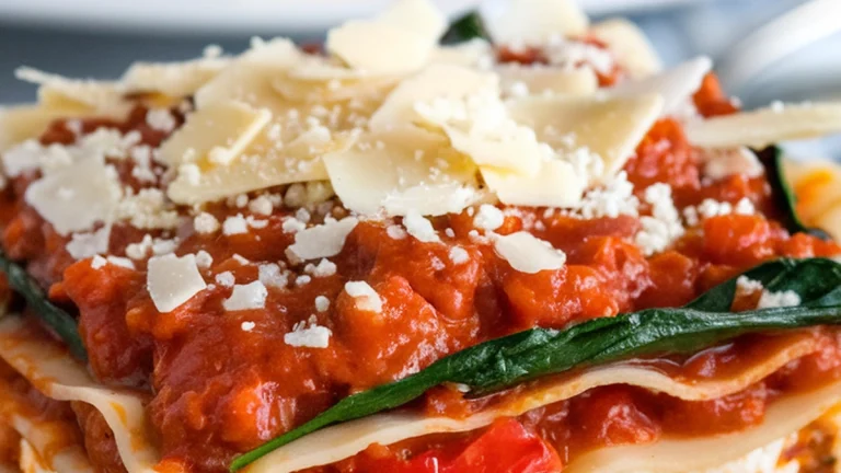 Slow Cooker Lasagna - Featured