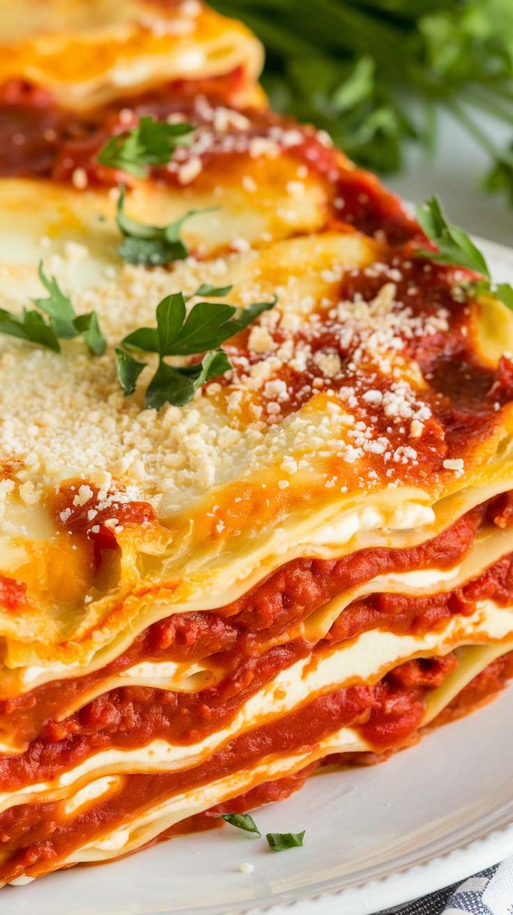 No-Boil Slow Cooker Lasagna