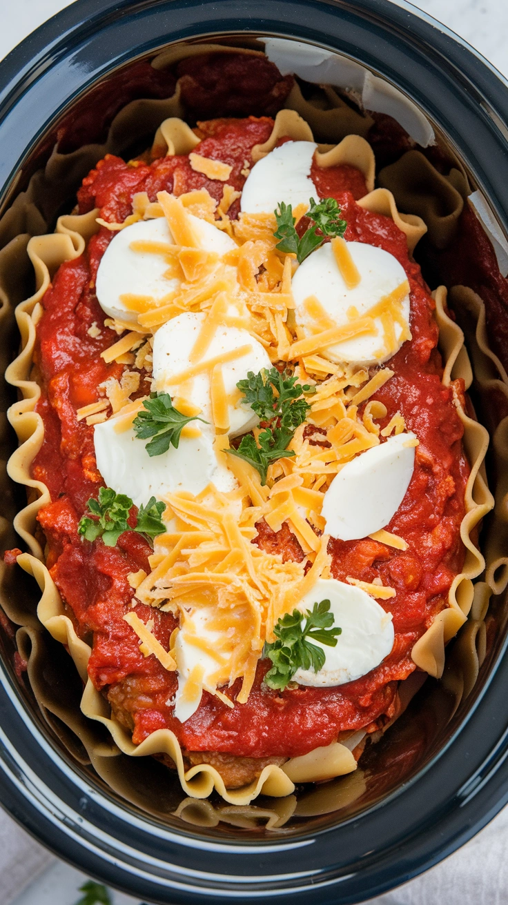 Classic Slow Cooker Lasagna