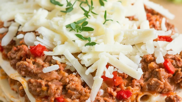 Slow Cooker Lasagna Recipe - Featured