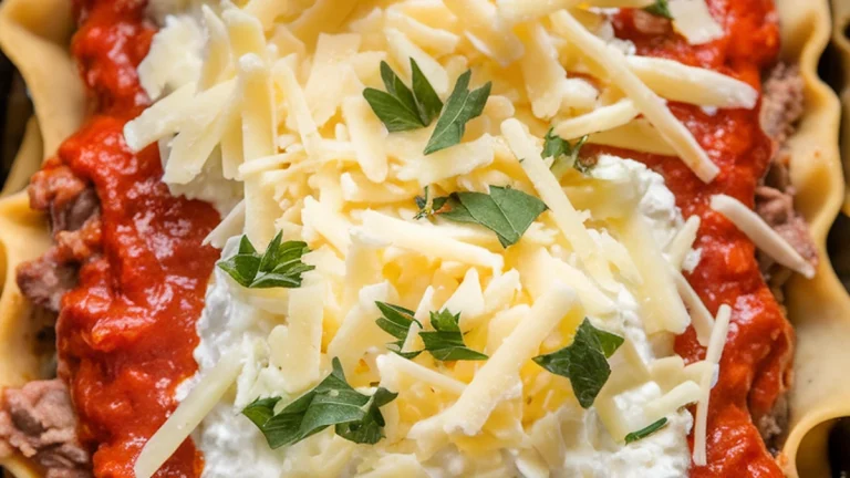 Slow Cooker Lasagna Recipe - Featured