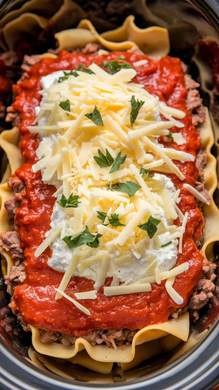 Classic Slow Cooker Lasagna