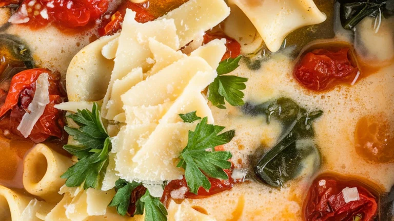 Slow Cooker White Lasagna Soup - Featured