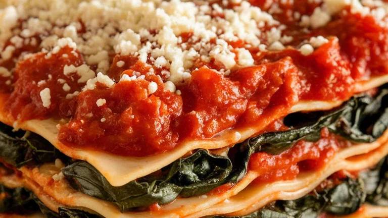 Spinach Lasagna - Featured