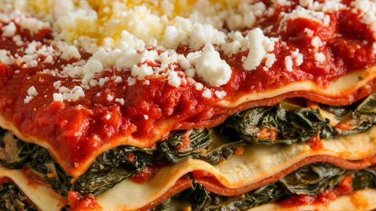 Spinach Lasagna - Featured
