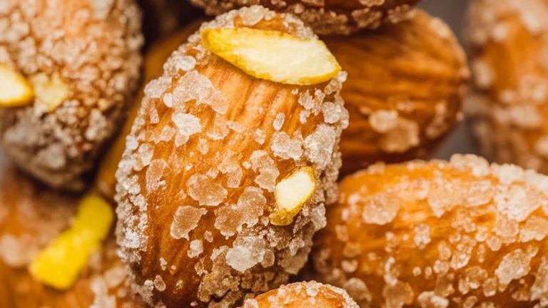 Sugared Almonds with Rosewater and Lemon Zest - Featured
