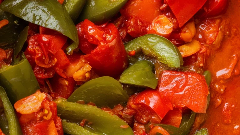 Tomato Sauce with Bell Peppers and Garlic - Featured