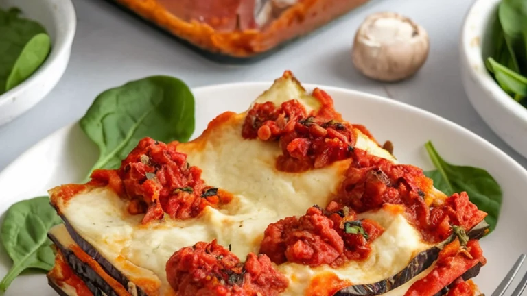 Vegan Vegetable Lasagna with Homemade Cashew Ricotta - Featured