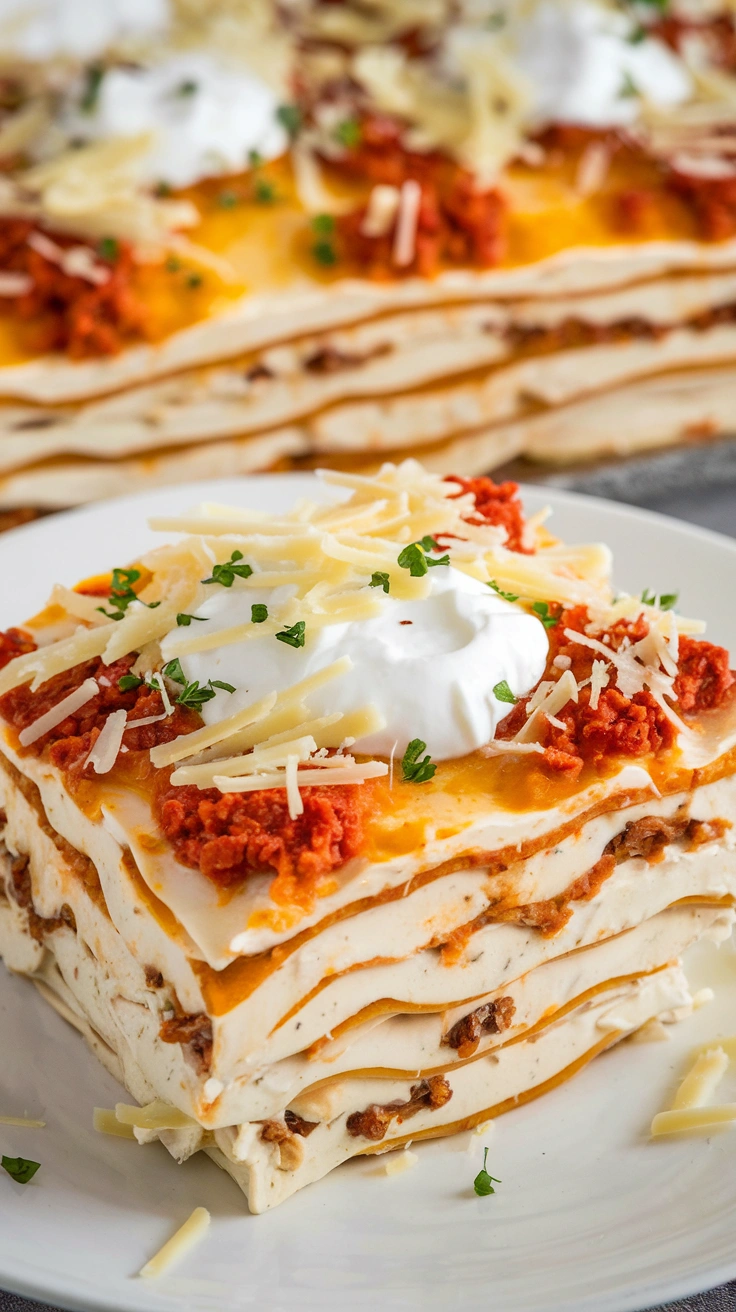 Instant Pot White Chicken Lasagna
