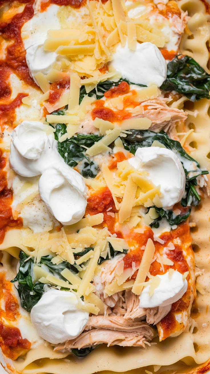 Creamy White Chicken Lasagna