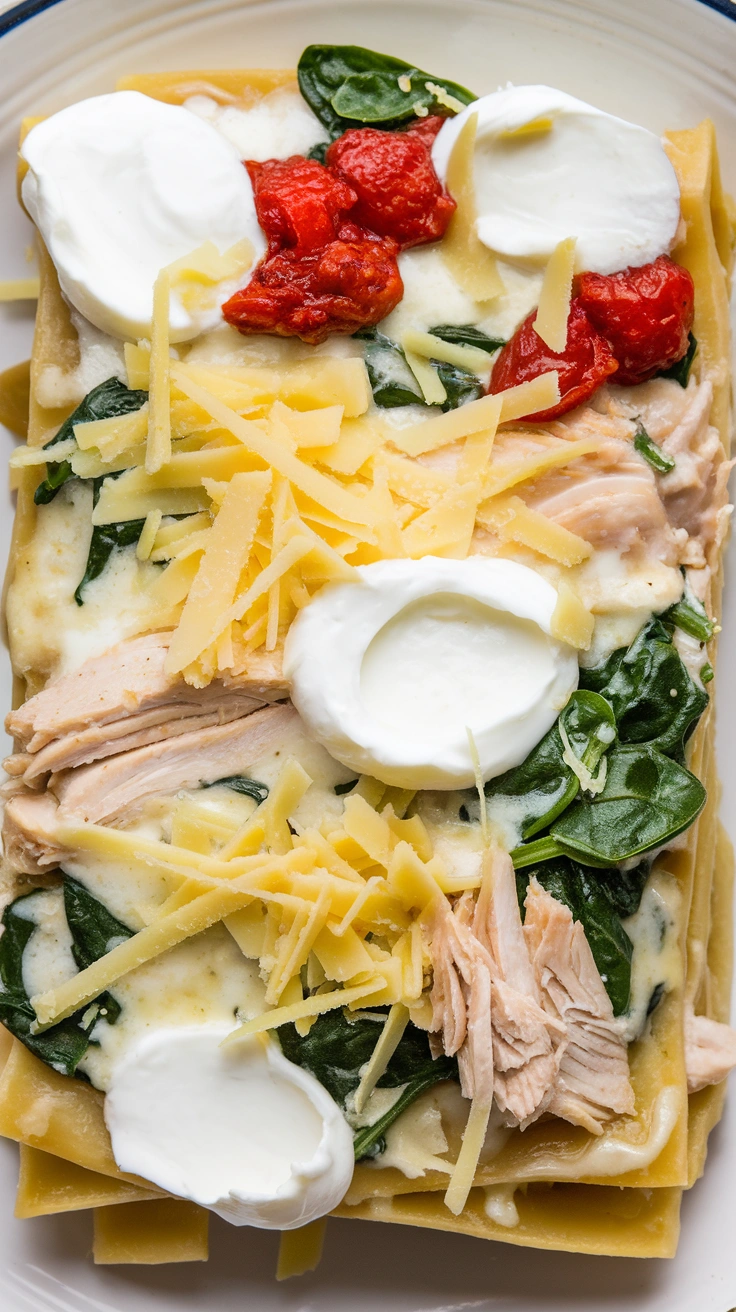 Creamy White Chicken Lasagna