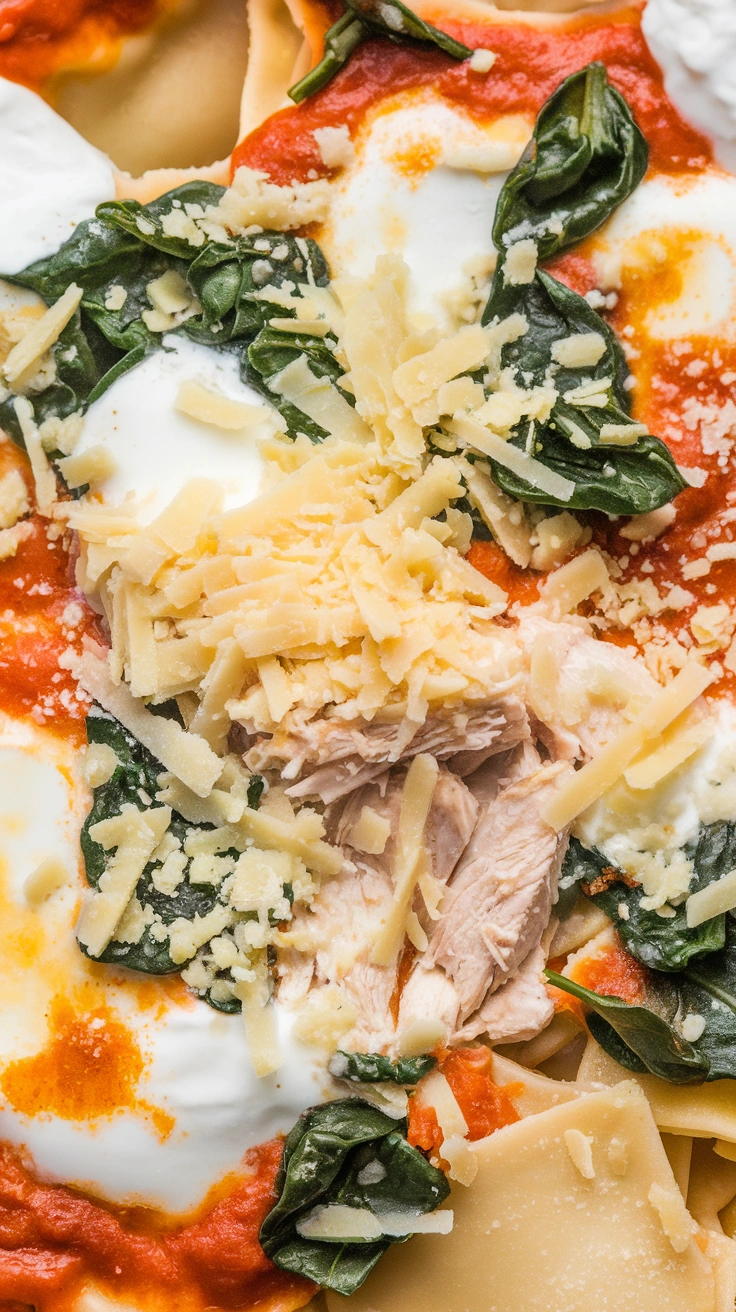 Creamy White Sauce Chicken Lasagna