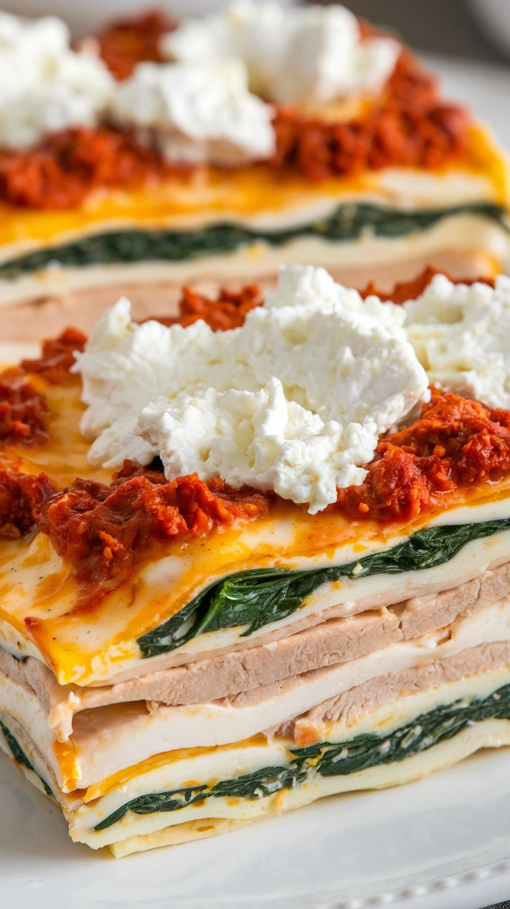 Creamy Keto White Lasagna