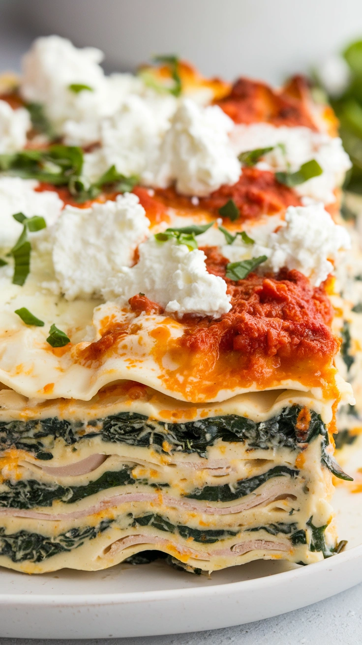 Creamy White Keto Lasagna