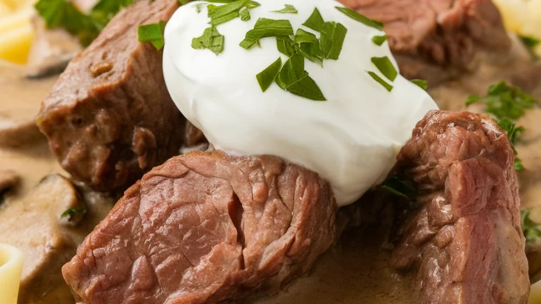 20-Minute Beef Stroganoff - Featured