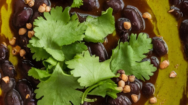 Black Bean Soup and Salsa Verde - Featured