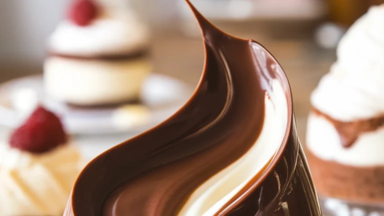 Crème Fraîche Chocolate Sauce - Featured