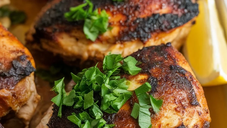 Dajaj Mashwi (Libyan Grilled Chicken) - Featured
