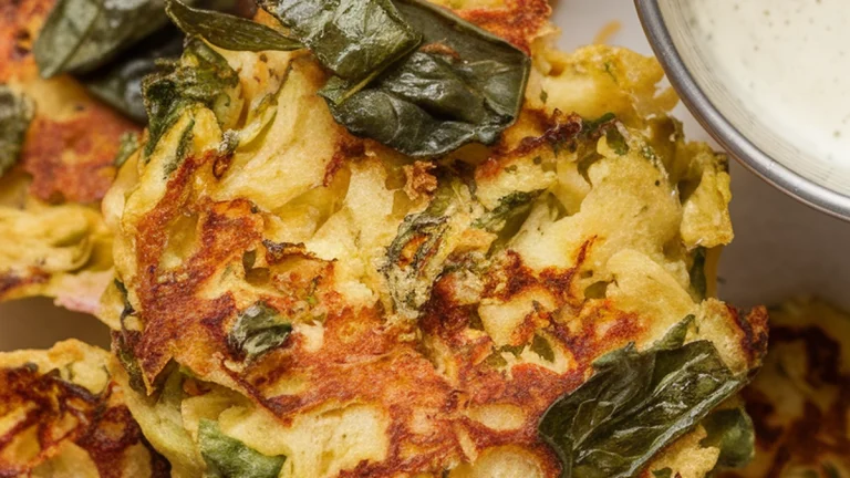 Deep Fried Wheat and Chickpea Flour Dough Balls (Muthiya) - Featured