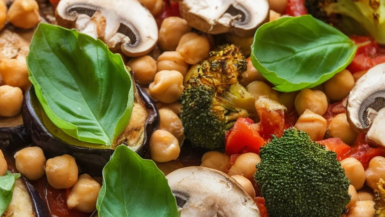 Eggplant and Chickpea Skillet - Featured