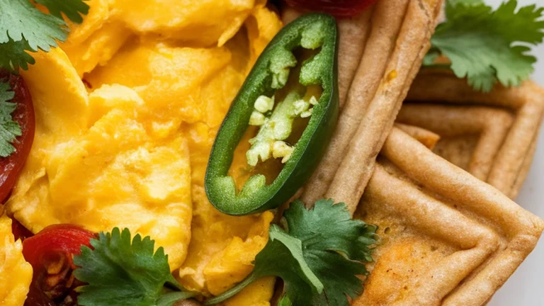 Firfir (Ethiopian Spicy Scrambled Eggs with Injera) - Featured