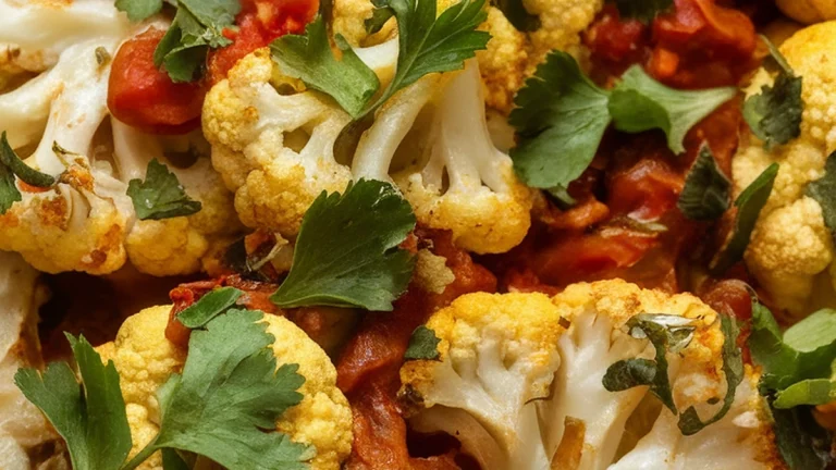 Gobi Bhagi (Spiced Cauliflower Stew) - Featured