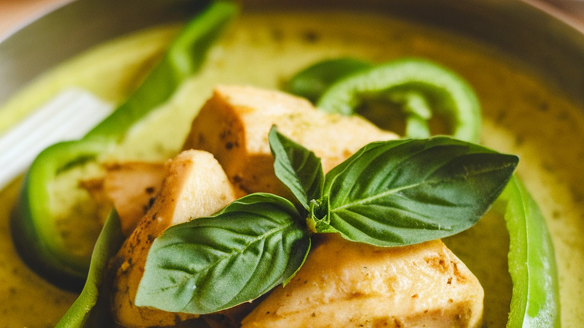 Green Chicken Curry with Coconut Milk - Featured